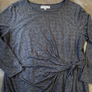 PLUS Dotted Wrap Dress (Loft sz 22)